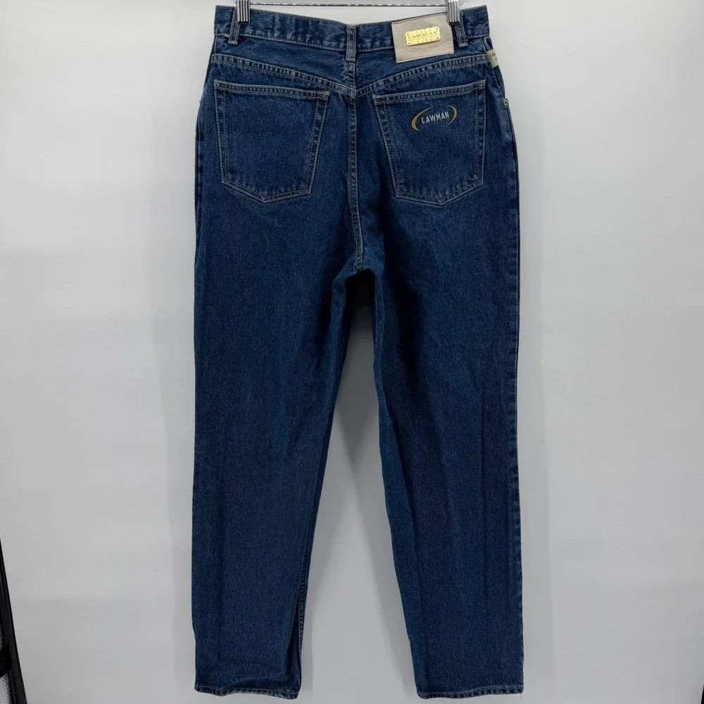 Lawman Jeans Pants Womens 28x31 Blue Vintage High Waisted Straight Leg Denim